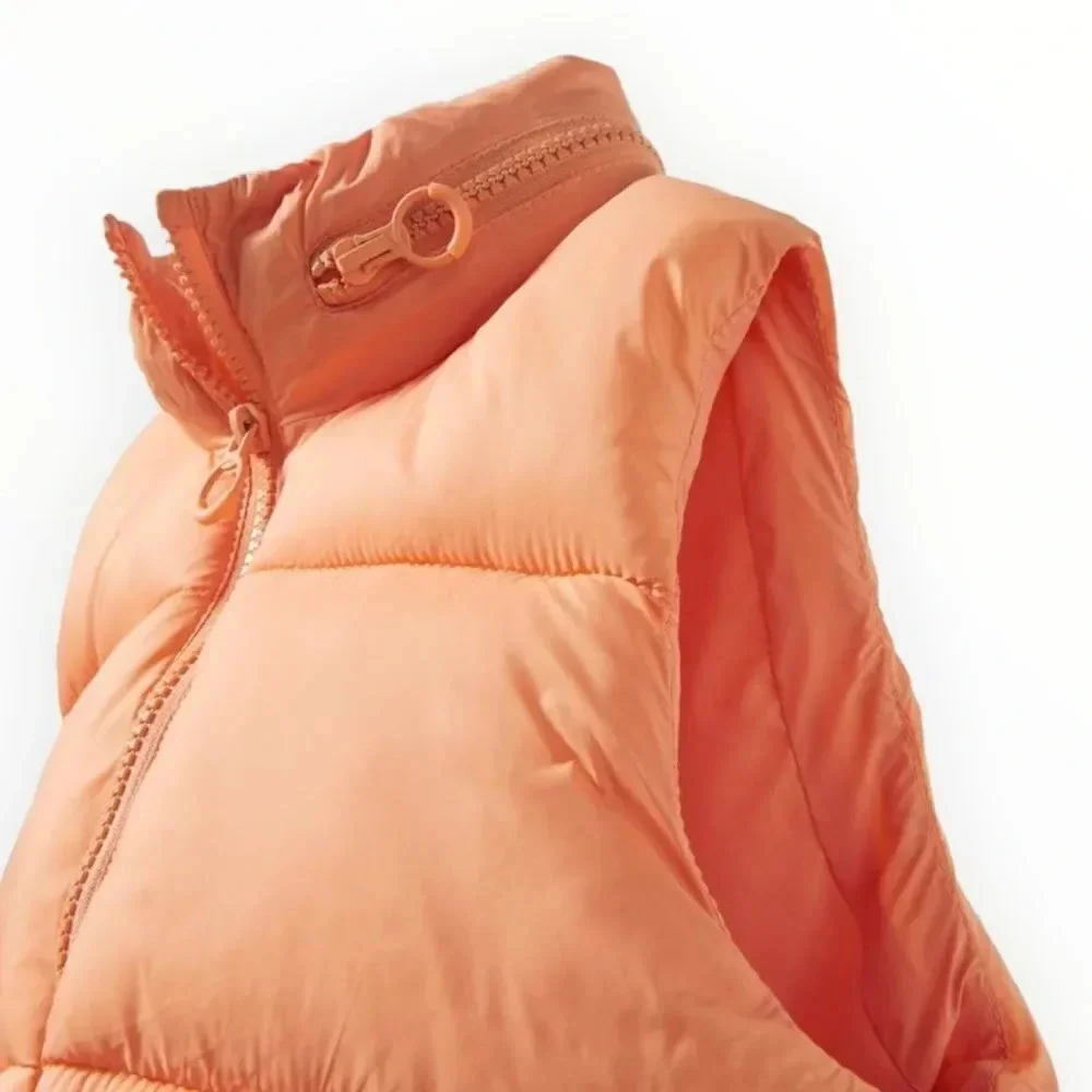 ZARA Kids | Tangerine | ZIPPERED PUFFER VEST